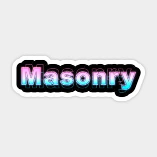 Masonry Sticker